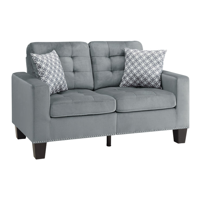 Lantana 2pc Set: Sofa, Love in Gray - 9957GY*2 - FAMSA Furniture (TX)