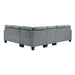 Lantana 2-Piece Reversible Sectional in Gray - 9957GY*SC - FAMSA Furniture (TX)