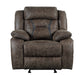 Madrona Hill Glider Reclining Chair in Brown - 9989DB-1 - FAMSA Furniture (TX)