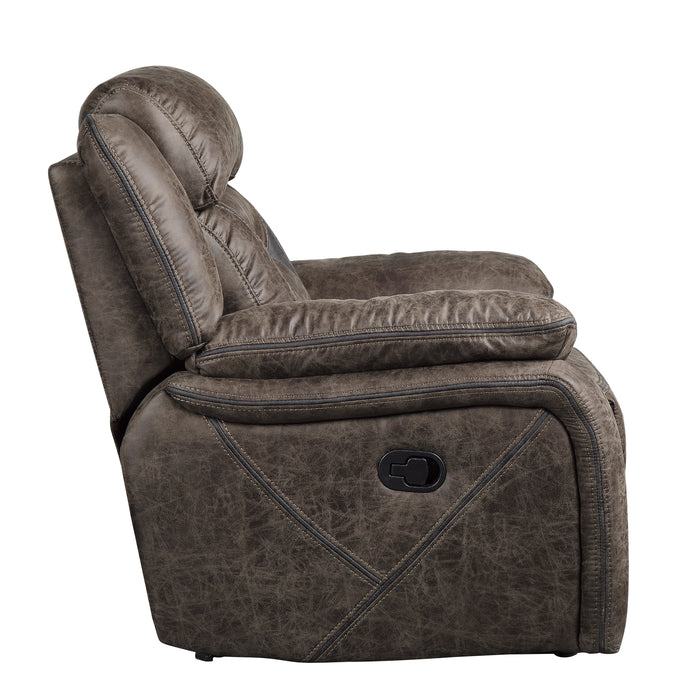 Madrona Hill Glider Reclining Chair in Brown - 9989DB-1 - FAMSA Furniture (TX)