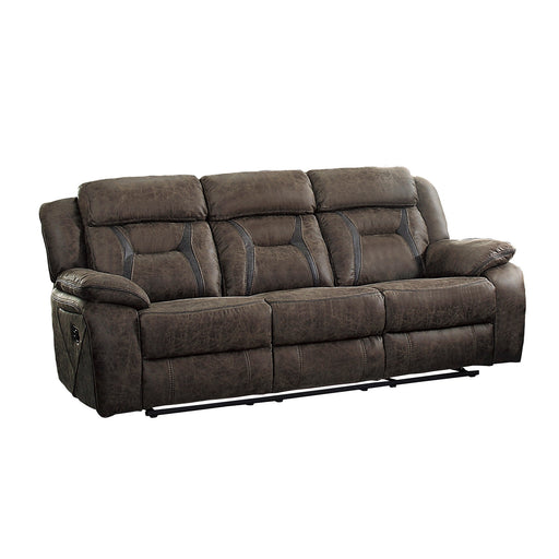 Madrona Hill Double Reclining Sofa in Brown - 9989DB-3 - FAMSA Furniture (TX)