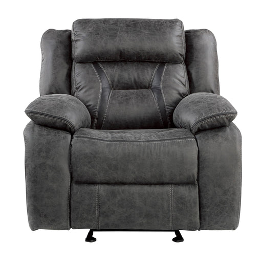Madrona Hill Glider Reclining Chair in Gray - 9989GY-1 - FAMSA Furniture (TX)