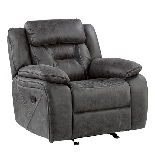 Madrona Hill Glider Reclining Chair in Gray - 9989GY-1 - FAMSA Furniture (TX)