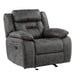 Madrona Hill Glider Reclining Chair in Gray - 9989GY-1 - FAMSA Furniture (TX)