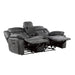 Madrona Hill Double Reclining Loveseat with Center Console in Gray - 9989GY-2 - FAMSA Furniture (TX)