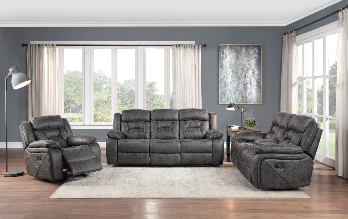 Madrona Hill Glider Reclining Chair in Gray - 9989GY-1 - FAMSA Furniture (TX)