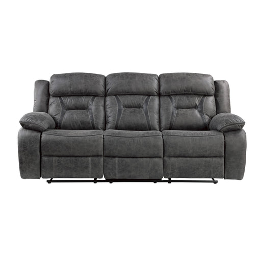 Madrona Hill Double Reclining Sofa in Gray - 9989GY-3 - FAMSA Furniture (TX)