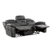 Madrona Hill Double Reclining Sofa in Gray - 9989GY-3 - FAMSA Furniture (TX)