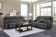 Madrona Hill Double Reclining Sofa in Gray - 9989GY-3 - FAMSA Furniture (TX)