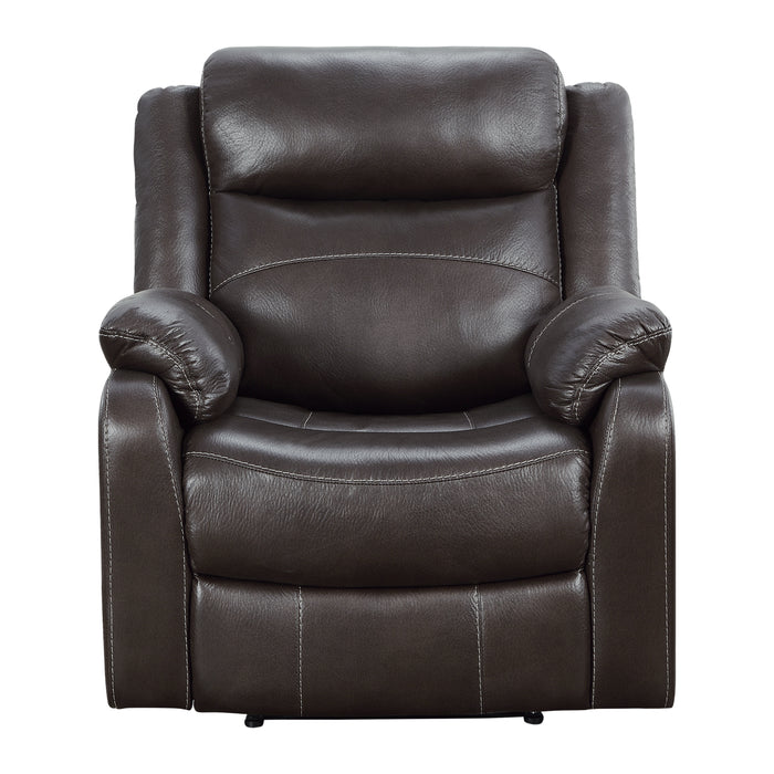 Yerba Lay Flat Reclining Chair in Brown - 9990DB-1 - FAMSA Furniture (TX)