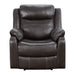 Yerba Lay Flat Reclining Chair in Brown - 9990DB-1 - FAMSA Furniture (TX)