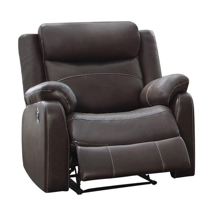 Yerba Lay Flat Reclining Chair in Brown - 9990DB-1 - FAMSA Furniture (TX)