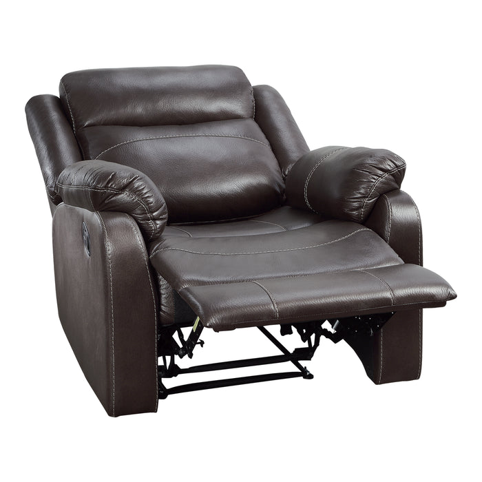 Yerba Lay Flat Reclining Chair in Brown - 9990DB-1 - FAMSA Furniture (TX)