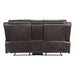 Yerba Double Lay Flat Reclining Loveseat with Center Console in Brown - 9990DB-2 - FAMSA Furniture (TX)