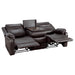 Yerba Double Lay Flat Reclining Sofa with Center Drop-Down Cup Holders in Brown - 9990DB-3 - FAMSA Furniture (TX)