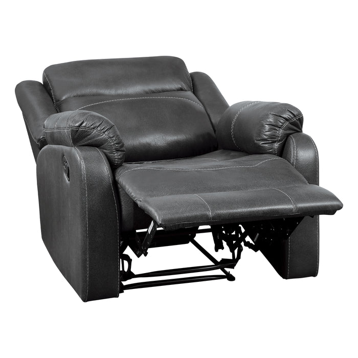 Yerba Lay Flat Reclining Chair in Gray - 9990GY-1 - FAMSA Furniture (TX)