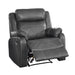 Yerba Lay Flat Reclining Chair in Gray - 9990GY-1 - FAMSA Furniture (TX)