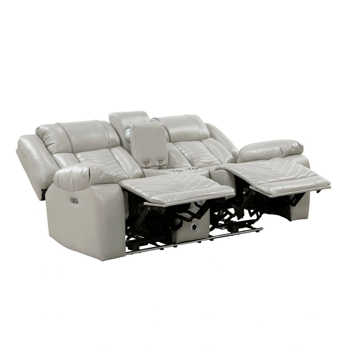 Huron Power Double Reclining Love Seat With Center Console