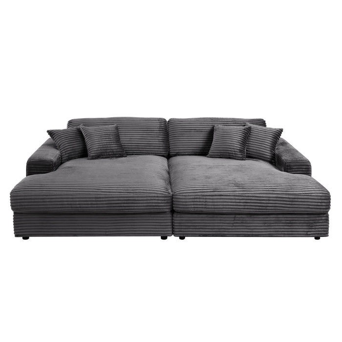 Hilde Sectional Sofa w/4 Pillows - Image 11