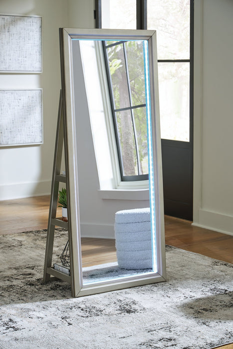 Evesen Floor Standing Mirror/Storage - FAMSA Furniture (TX)