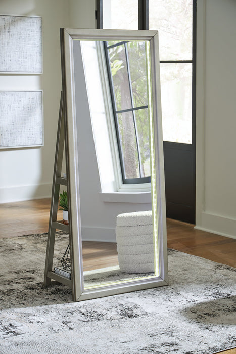 Evesen Floor Standing Mirror/Storage - FAMSA Furniture (TX)