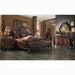 Versailles 2-Tone Dark Brown PU & Cherry Oak Queen Bed - FAMSA Furniture (TX)