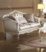 Acme Chantelle Loveseat w/3 Pillows in Pearl White 53541 - FAMSA Furniture (TX)