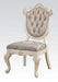 Acme Chantelle Side Chair in Rose Gold and Pearl White (Set of 2) 63542 - FAMSA Furniture (TX)