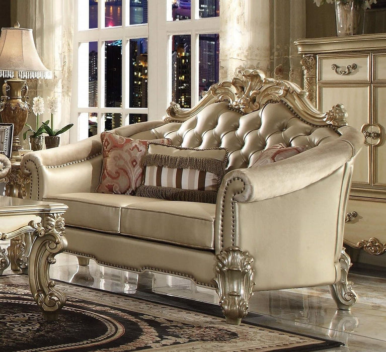 Acme Dresden Loveseat in Gold Patina 53121 - FAMSA Furniture (TX)