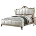 Acme Furniture Dresden II California King Bed in Pearl White PU & Gold Patina 27814CK - FAMSA Furniture (TX)