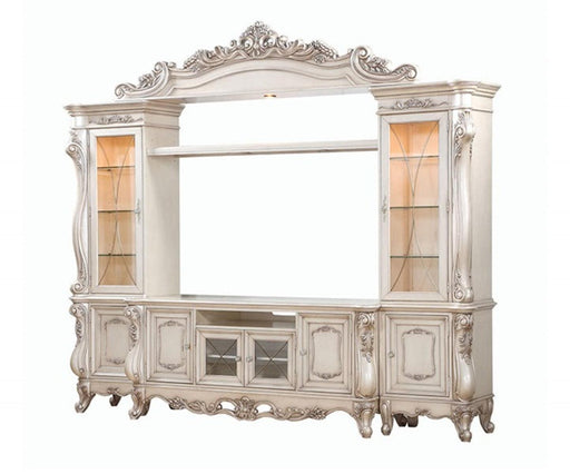 Acme Furniture Gorsedd Entertainment Center in Antique White 91440 - FAMSA Furniture (TX)
