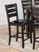 Acme Furniture Urbana Counter Height Chair in Black and Espresso (Set of 2) 74633 - FAMSA Furniture (TX)