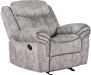 Acme Furniture Zubaida Motion Glider Recliner in 2-Tone Gray Velvet 55027 - FAMSA Furniture (TX)