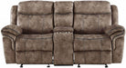 Acme Furniture Zubaida Motion Loveseat with Console in 2-Tone Chocolate Velvet 55021 - FAMSA Furniture (TX)