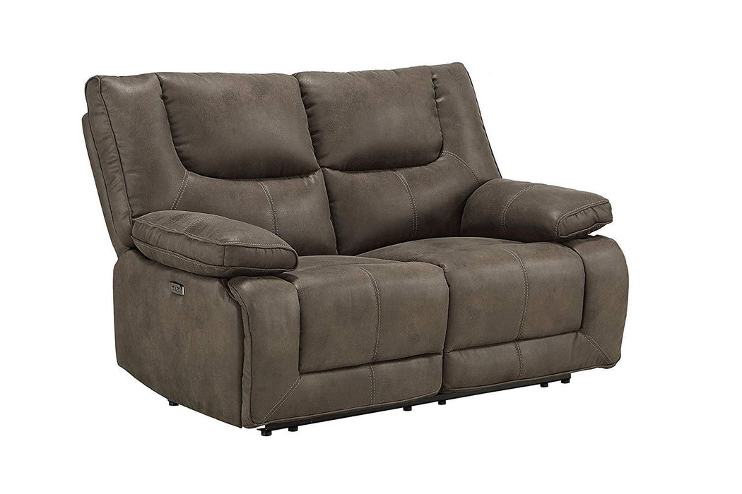 Acme Harumi Power Motion Loveseat in Gray Leather-Aire 54896 - FAMSA Furniture (TX)