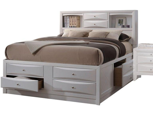 Acme Ireland King Storage Bed in White 21696EK - FAMSA Furniture (TX)