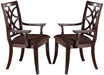 Acme Keenan Dining Arm Chairs (Set of 2) in Dark Walnut 60258 - FAMSA Furniture (TX)