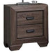 Acme Lyndon Nightstand in Weathered Gray Grain 26023 - FAMSA Furniture (TX)