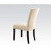 Acme Nolan Side Chair (Set of 2) in Linen/Weathered Black 72852 - FAMSA Furniture (TX)