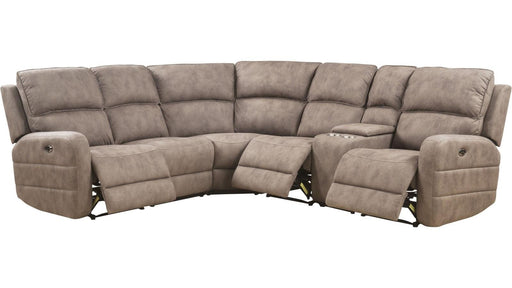 Acme Olwen Power Motion Sectional Sofa in Mocha Nubuck 54590 - FAMSA Furniture (TX)