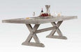 Acme Rocky Rectangular Dining Table in Gray Oak 72860 - FAMSA Furniture (TX)