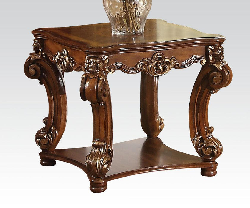 Acme Vendome Square End Table in Cherry 82001 - FAMSA Furniture (TX)