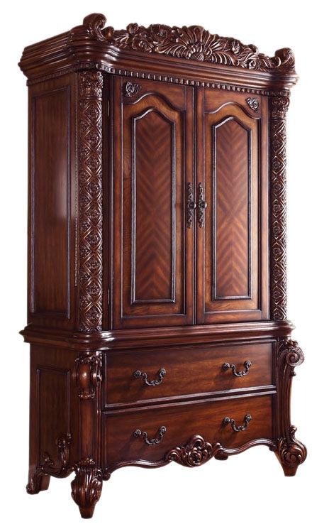 Acme Vendome Traditional TV Armoire in Cherry 22007 - FAMSA Furniture (TX)