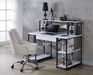 Amiel White & Black Desk - FAMSA Furniture (TX)
