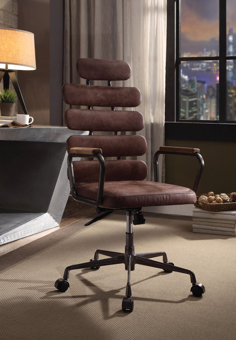 Calan Vintage Whiskey Top Grain Leather Office Chair - FAMSA Furniture (TX)