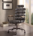 Calan Vintage Black Top Grain Leather Office Chair - FAMSA Furniture (TX)