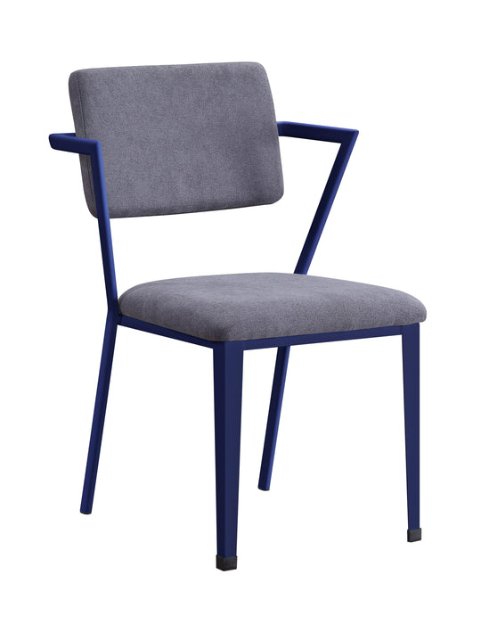Cargo Gray Fabric & Blue Chair - FAMSA Furniture (TX)