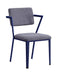 Cargo Gray Fabric & Blue Chair - FAMSA Furniture (TX)