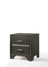 Carine II Gray Nightstand - FAMSA Furniture (TX)