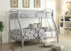 Cayelynn Silver Bunk Bed (Twin/Full) - FAMSA Furniture (TX)